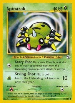 Amazon.com: Pokemon - Spinarak (75) - Neo Genesis : Toys & Games