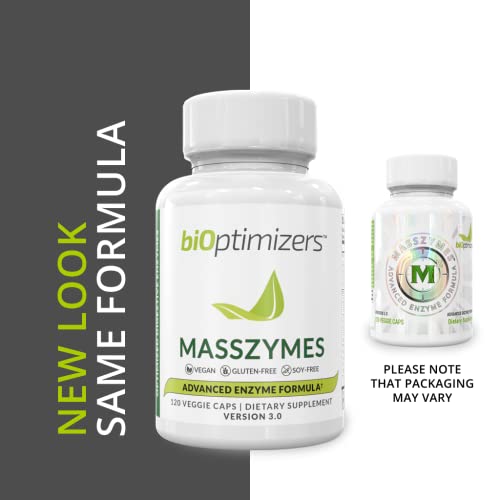 Bioptimizers - Masszymes Digestive Enzymes (250 Capsules) And Hcl Breakthrough (90 Capsules) Supplement Bundle #TOP5