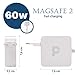 immagine 3Caricatore Macbook Pro Magsafe 2 60w | Caricabatterie Apple Mag Safe | Carica Batteria 60w | Alimentatore Caricabatteria per Mac Retina 13 | Cavo Alimentazione A1425 A1502