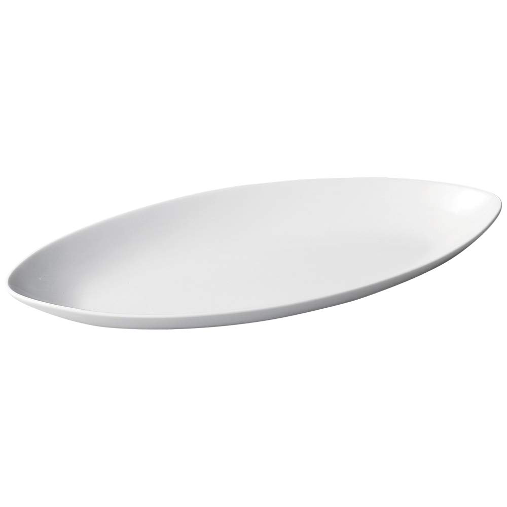 Amazon.co.jp: 山下工芸 大皿 白 41.2×17.6×4.5cm 白磁長楕円皿
