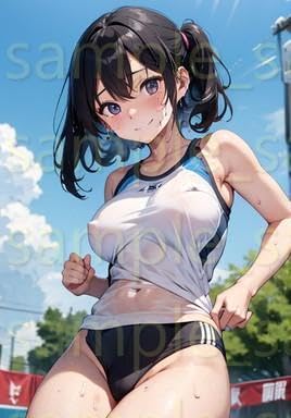Amazon.co.jp: A4ポスター AI美女 美少女 水着 かわいい グラビア