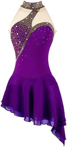 Girls Figure Skating Performance Dress Professional Ice Skating Clothing Lady's Ballet Costume Gymnastics Skirt