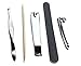 5 Pcs Set Sharp Nail Clippers Toenail and Fingernail for Men and Women Salon Board Tweezers Wooden Stick for Manicure & Pedicure by DreamCut