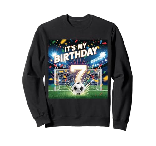 Funny Sports Soccer Lover 7th Birthday Soccer Tee Felpa