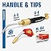 LOOPHILL Air Acetylene Torch Kit with Quick-Disconnect Handles & Replaceable Tips - Professional Self-Lighting Torch, PL-8A Self Lighting Tip, Includes AR-MC Regulator