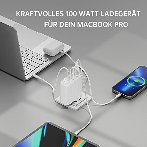 4smarts GaN Flex Pro White Indoor con carga rápida eficiente para varios dispositivos 4