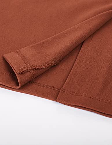 Grace Karin Womens Casual Solid Pencil Dress Boat Neck Dress For Wedding Party Caramel #TOP4