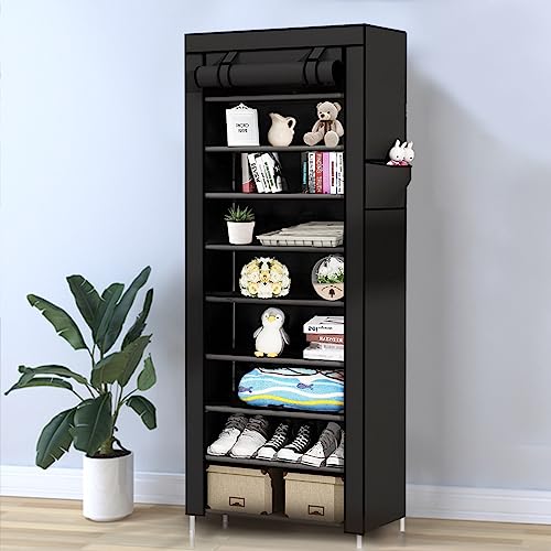 Prateleiras de armazenamento Armário Organizador Dobrável 9 Prateleiras Armazenamento de livros e de