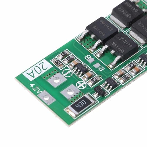 2S 8,4V 20A Ausgewogene Version BMS-Ladegerät-Schutzmodul, Lithium-Batterie-Schutzplatine für Kurzschlussschutz