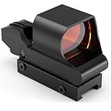 Fyland Red Dot Viser - Zielfernrohr 4 Absehen, Reflexvisier mit Mehreren Absehen und Picatinny Schienenhalterung