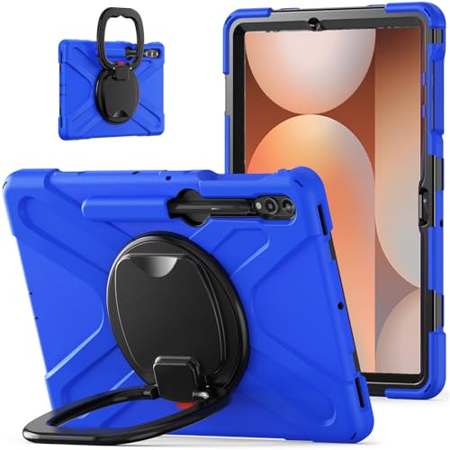 Protection Samsung Galaxy Tab S9 FE+抗震 coque bleue pour le voyage