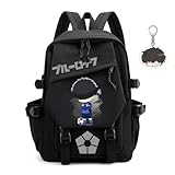 SodaMeow Blue Lock Backpack Women Men Unisex Nagi Sae Rucksack Shidou Bachira Backpack Hiori Kawaii Anime Bag (Ikki Niko-1)