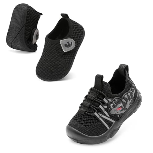 FEETCITY Toddler Boys Shoes Wide Toddler Shoes Infant Walking Shoe Lightweight Kids Slip On Shoe Girls Sneakers