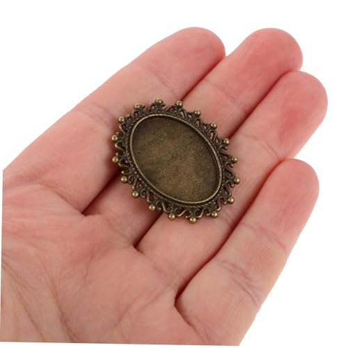 Pin de seguridad con base de broche ovalada para accesorios DIY 5