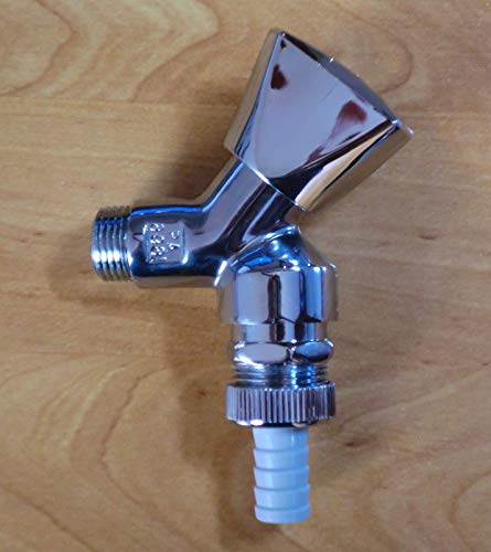 Preisvergleich Produktbild SHK ASW GA-Ventil glanzverchromt 1 / 2" mit Rückflußverhinderer