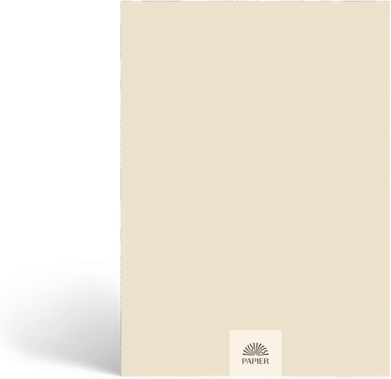 Papier Joy Notebook - Beige Hardback Journal | Lined Pages | Good for Notes, Thoughts & Writing | Study & Office Organizer, Project List, Commonplace Book & Bookmark | Beautiful Gift