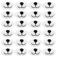 DIYEAH 100 Stück Selbstgemacht Sicherheitsnase und Stoffmund für Plüschtiere Oval 16x25mm Robustes Bastelset für Tierpuppen Puppenzubehör zum Aufnähen für Puppenbauer und Heimwerker