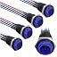 5Pcs blue LED Power Mark LOGO Momentary 12v