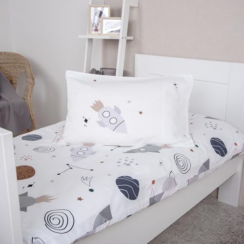 Linge de lit bébé cosmos coton renforcé pour des nuits étoilées - 5