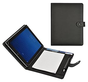 Desq Schreibmappe - Tablet Hülle | Universalhalter 7-10, 4 Zoll | Magnetverschluss | Stifthalter | Schlankes Dutch Design, 3688, Schwärz