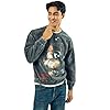 Bioworld Five Nights At Freddy's Distressed Freddy Face In Shadows Adult UNisex Mineral Washed Crew Neck Long Sleeve Sweatshirt-XX-Large #1
