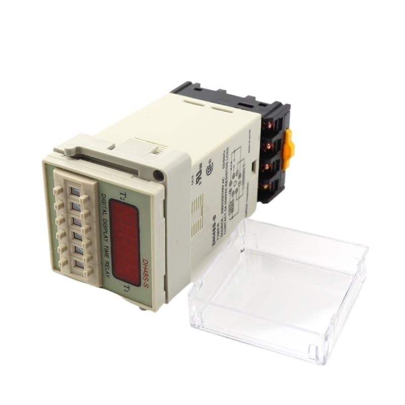 Relé de retardo doble DH48S-S AC220V programable de precisión para control temporal continuo 5