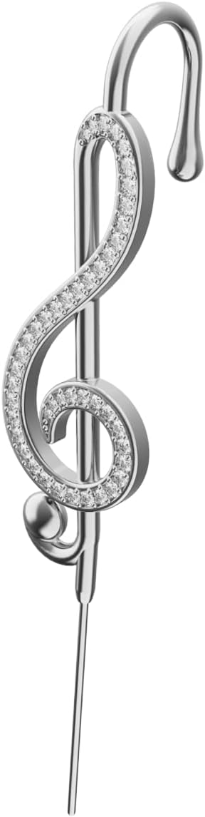 Treble Clef Helix Hook Earrings – Adjustable, Hypoallergenic, Unisex Ear Cuff Style