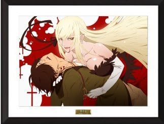 Amazon 傷物語 キャラファイングラフ A3サイズ 額縁ブラック アニメ 萌えグッズ 通販