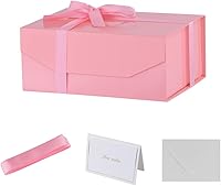 Vista 46 de 3 cajas de regalo extragrandes negras mate con tapa, 19 x 16 x 6 pulgadas, cajas de regalo gigantes magnéticas duras para regalos, ropa, bata