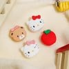 Kuitmor Cute Thumb Grip Caps for PS5,Soft Silicone Joystick Caps,Cute Cartoon Thumbstick Grips Compatible with PS5/PS4/Switch Pro Controller, 4PCS(Kuromi)
