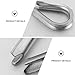 PRETYZOOM 24pcs 304 Stainless Steel Chicken Heart Thimble Rings M6 Heavy Duty Cable Rope Thimbles Rigging Hardware for Wire Rope Fixing and Industrial Lifting Applications