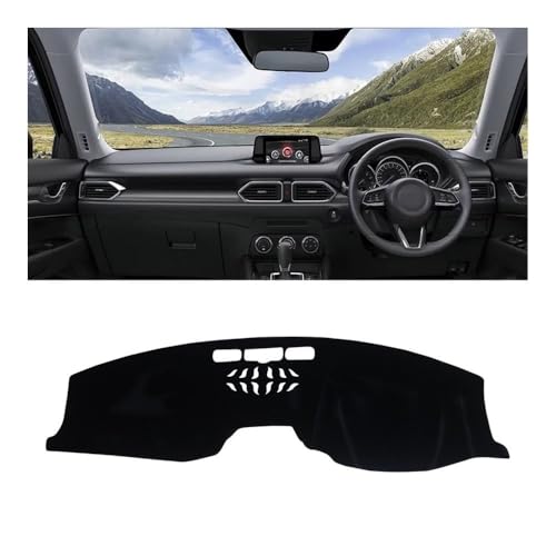 Tapis de tableau de bord Mazda CX-5 antidérapant et pare-soleil noir pour modèles 2012-2022