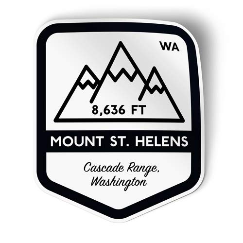 Squiddy Mount St. Helens - Vinyl Sticker - Large Size (11