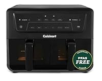 Cuisinart XXL10.4L AirView Air Fryer with 2 x 5.2L Clear Drawers |PFAS Free | Air Fry, Roast, Grill, Bake, Dehydrate, Max Crisp, Keep Warm | Dual Zones - cook 8+ portions|Dishwasher Safe