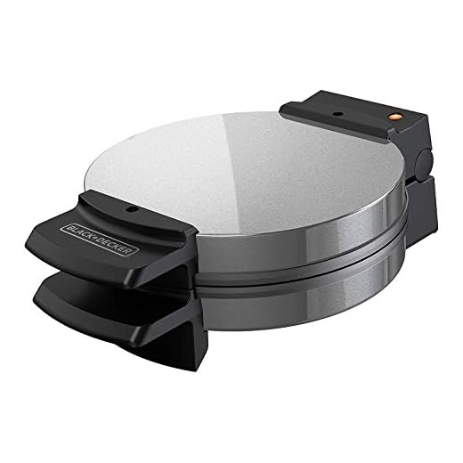 BLACK+DECKER WMB500 Traditional Belgian-Style Waffle Maker, Stainless Steel
