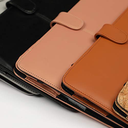 Image of ENTHOPIA 13 to 14 Inches Folio Laptop Case Cover Vegan Leather Compatible for MacBook, Lenovo, Hp, Dell &Other Notebooks - Tan