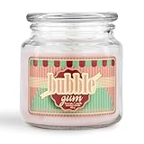 Vela Perfumada en Vaso - Vela Aromática en Frasco de Vidrio con Tapa - Vela Original para Regalo - 560 gramos - ± 100 Horas de Combustión - Bubble Gum - Chicle