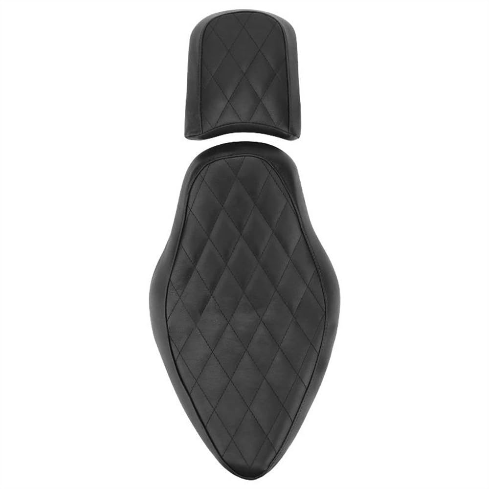 ENLIGMA Sedile per Moto Moto Two-Up Sedile Anteriore Posteriore in Pelle Conducente Cuscino Passeggero per Sportster XL 48 883 1200 2004-2018 Moto Set Cuscino Sella Moto
