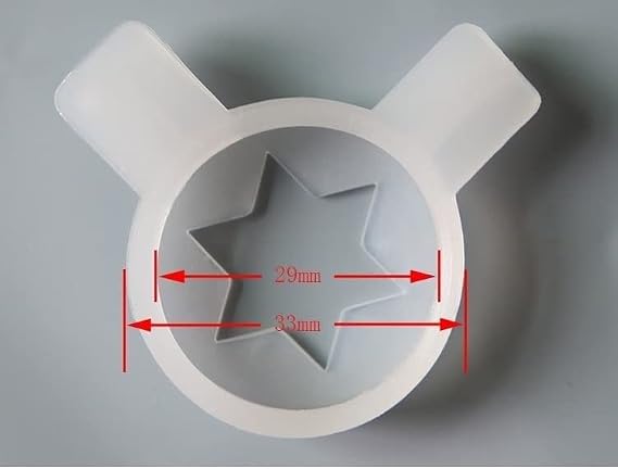 Ice Cream Machine Nozzle Accessories,Modeling ice Cream Cap,Modeling Caps Fittings Soft Serve Ice Cream Machine Spare Parts Lids Nozzle Accessories 29mm Inner Diameter 10PCS