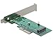 Produktbild Delock PCI Express x4 Karte > 1 x intern NVMe M.2 Key M 80 mm - Low Profile Form Faktor