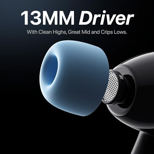 Image of Mivi DuoPods Maxx TWS [New Launch], 13mm Bass Drivers, 50 Hrs Playtime, HD Call Clarity with AI-ENC, Gaming Mode, BT v5.3, Swift Type-C Charging, Made in India Earbuds