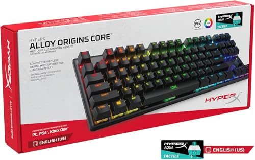 image for HyperX Alloy Origins Core Mechanical Gaming Keyboard Low Profile Alumi