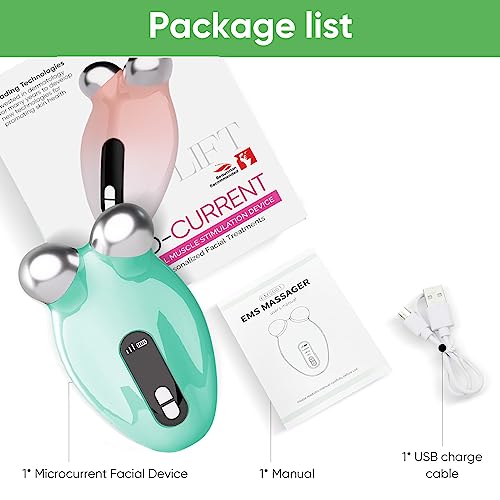Microcurrent Facial Device, 5 Intensity Levels Face Massager with Red Light Therapy, Portable Microcurrent Facial Roller for Wrinkles, Toning & Skin Tightening - Image 8