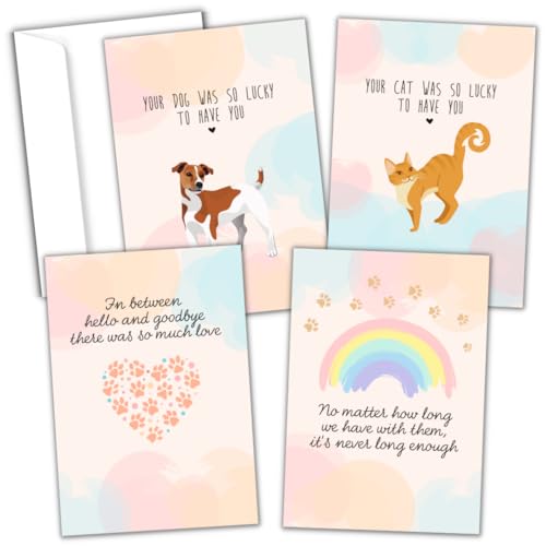Cartes de sympathie pour chien et chat Hat Acrobat à offrir lors d'un deuil