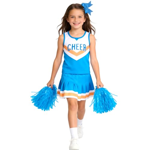 Davsolly Cheerleader Costume for Girls Cheer Outfit Dress for Practice Team