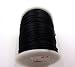 IME 2 MM Bugtail Satin Cord Satin/rattail Silk Cord for Necklace Bracelet Beading Cord Jewelry and Craft Cord 30 Yards (Black)