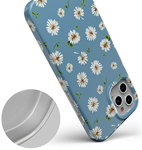 Casely Iphone 13 Pro Case | Compatible With Magsafe | Daisy Daydream Baby Blue Floral Case #TOP2