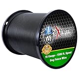 Extreme Dog Fence 16 Gauge Wire 1500 Ft - Heavy Duty Pet Containment Wire Compatible with Every In-Ground Fence System for Dogs - Heavy Duty Hybrid Extra Strength Steel…