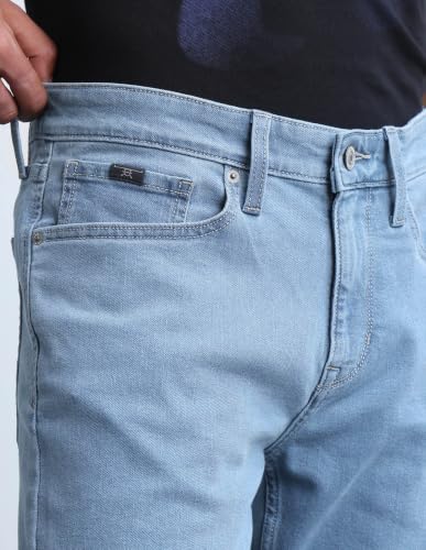 Image of Flying Machine Men's Mid Rise Freddie Slim Straight Fit Jeans