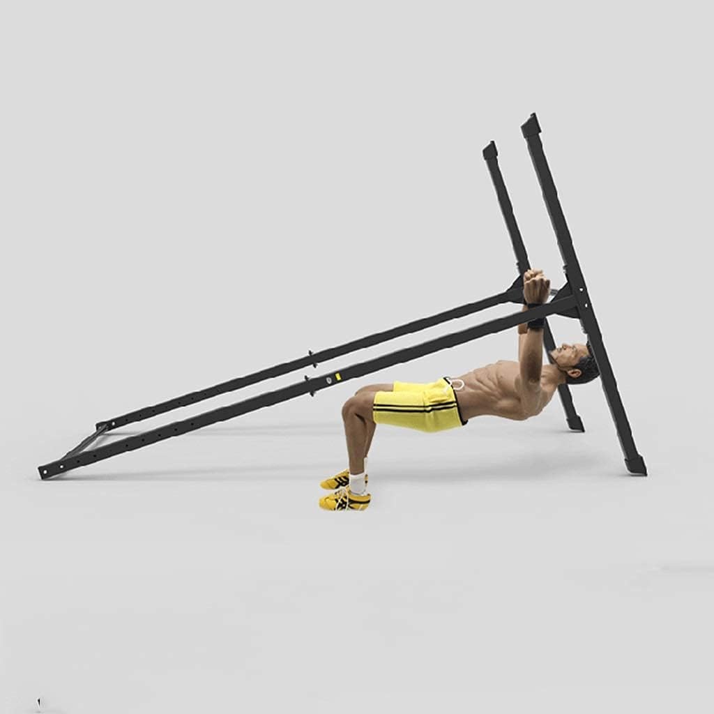 Multifunctional Gymnastic Bars Expandable Horizontal Bar for Home with Adjustable Height Practice Bar Junior Training Bar for Kids Children Adult Support (Black)